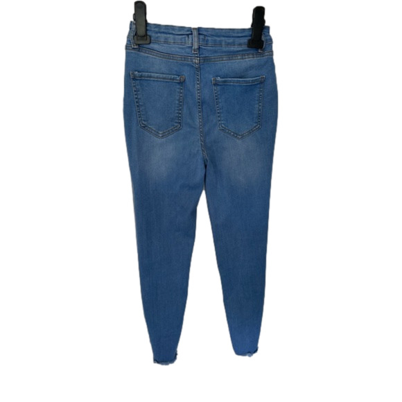 BOOHOO Petite Size 8 Blue Ripped Skinny Jeans - Picture 3 of 12